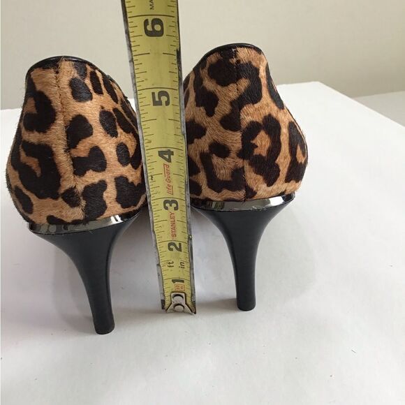 Franco Sarto Brown Calf Hair Duran2 Pointed Toe Heels Size 9 1/2 - Picture 9 of 13